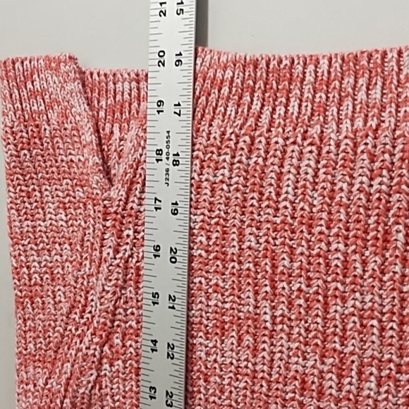 Gap Coral Chunky Cotton Knit Wide Crewneck Sweater - Picture 4 of 10